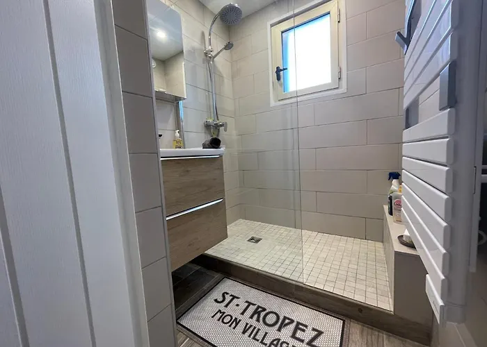 아파트 Perle Du Sud Avec Parking Prive, Piscine Ete Dans Calme 생트막시메