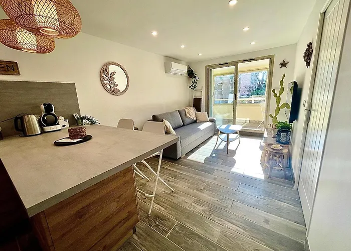 Perle Du Sud Avec Parking Prive, Piscine Ete Dans Calme 아파트 생트막시메